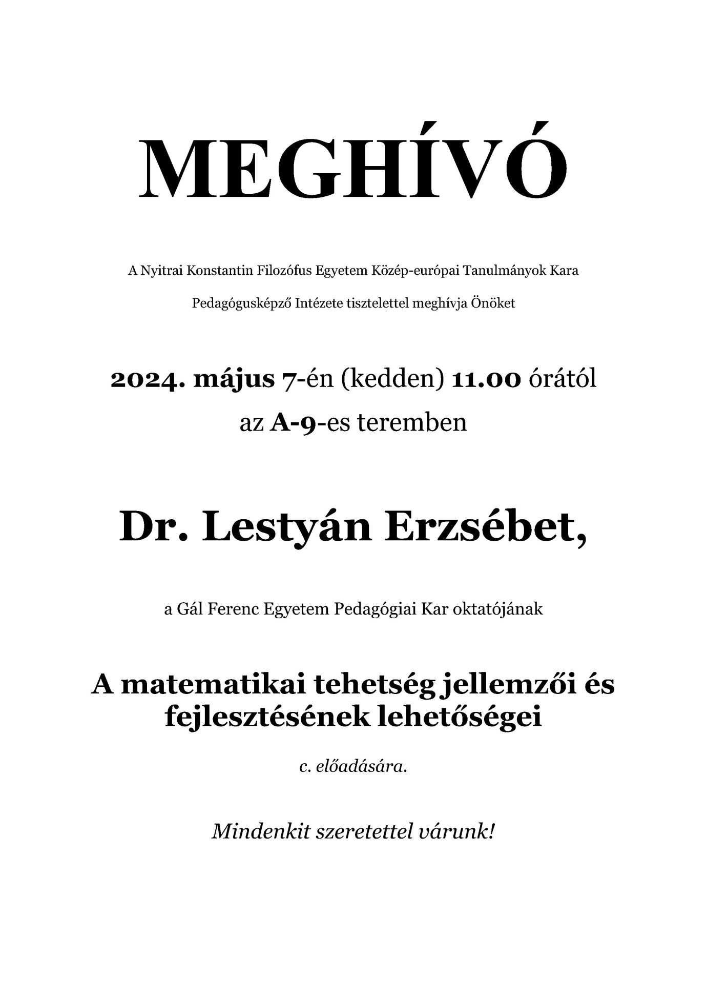 Dr. Lestyán Erzsébet