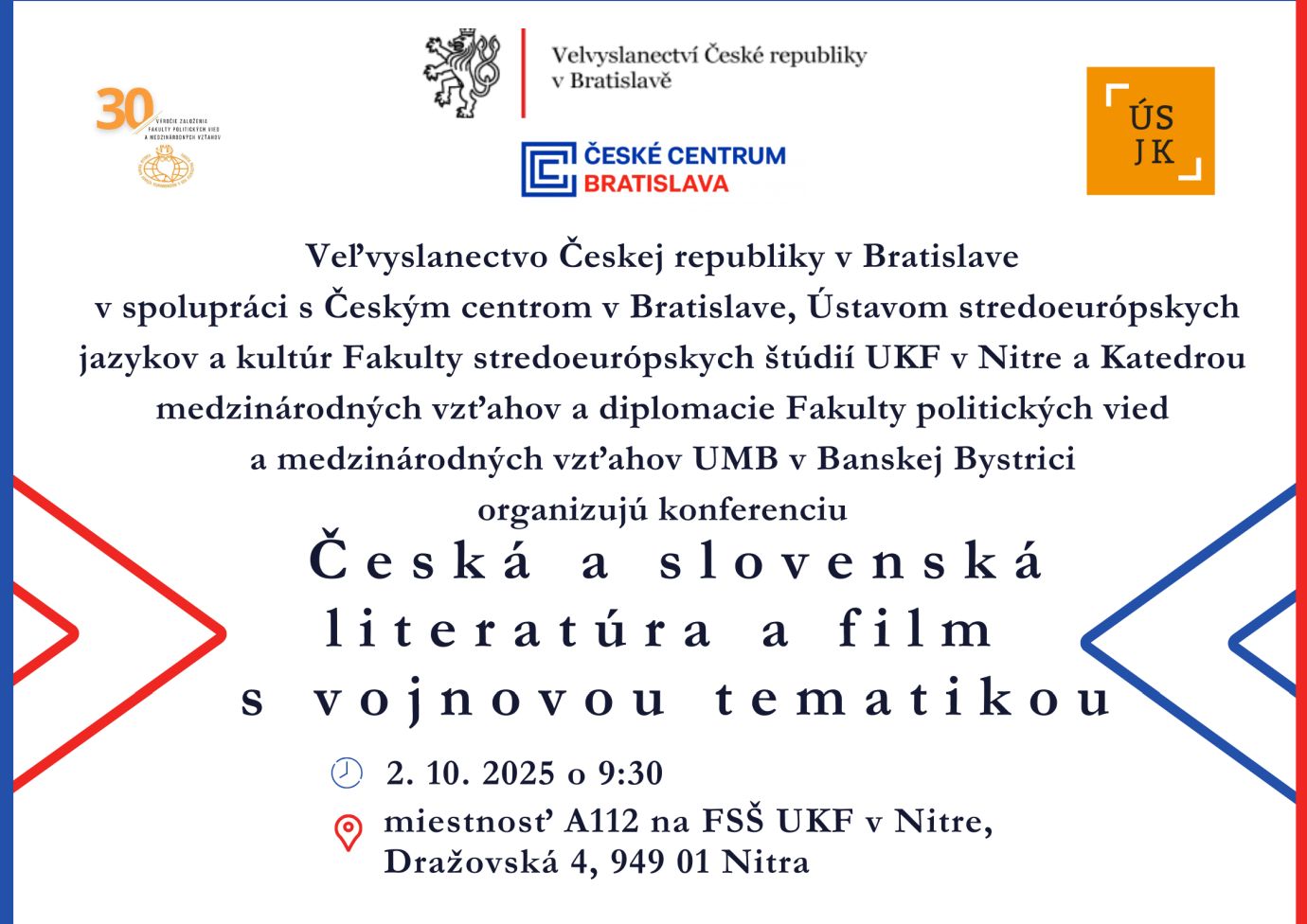 Ceska a slovenska literatura a film s vojnovou tematikou title