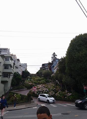 Obr.42 najkľukatejšia ulica San Francisco